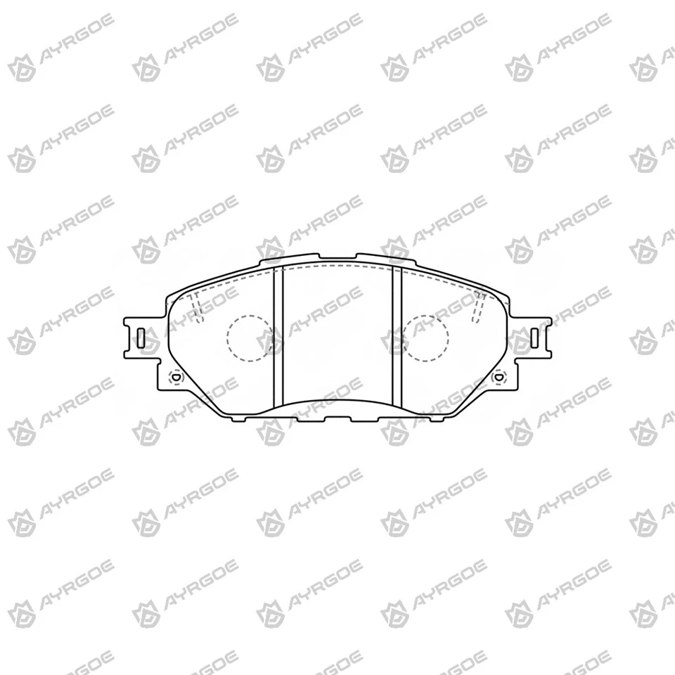 Pads tal-brejkijiet D2354H għal Toyota Fortuner TGN166