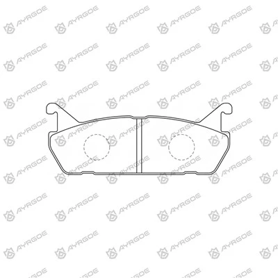Pads tal-brejkijiet D0021H għal Mazda 323F BG1