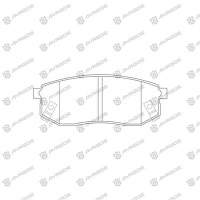 Pads tal-brejkijiet d11221M għal Hyundai Galloper Kne1CP, KPE1CP