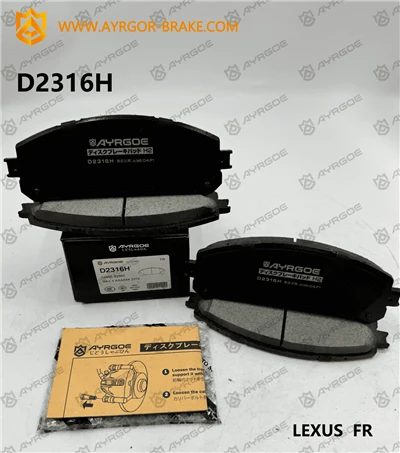 Pads tal-brejkijiet D2316H għal Lexus RX AL10 u Toyota Sienna XL30 u Highlander XU50