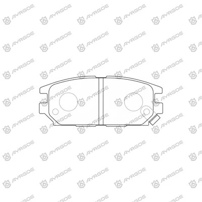 Pads tal-brejkijiet D6049MH għal Mitsubishi Eclipse D53A